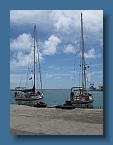 Hokulea and Solstice in Avatiu Harbor 2